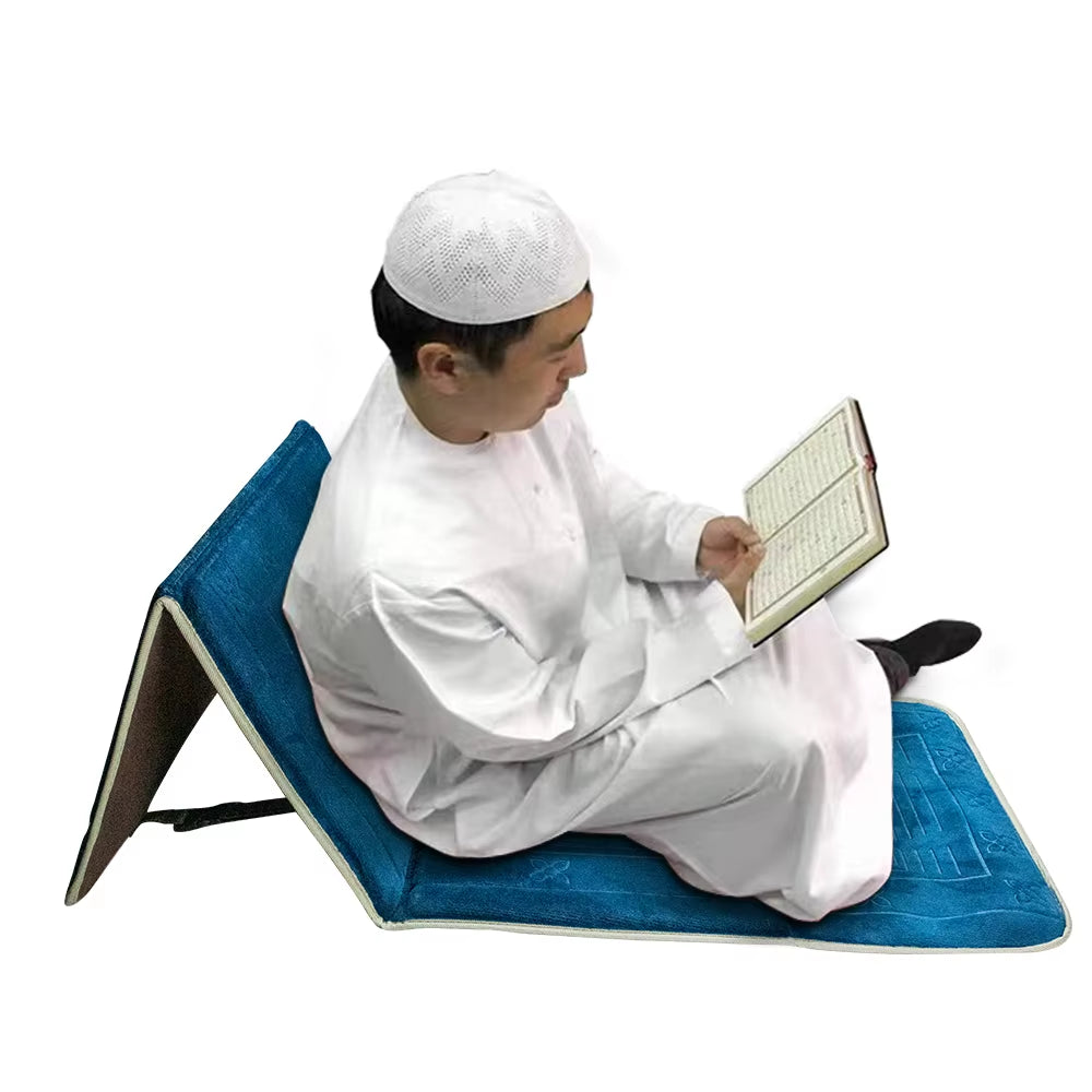 Muslim Prayer Mat Foldable Muslim Carpet Islamic Carpet Pray Mate Backrest Prayer Rug İslamic Carpet Home Tapis De Priere