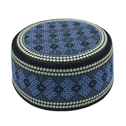 2020 New Muslim Men Prayer Hats Cotton Embroidery Leisure Saudi Arabia Islamic Hat Men Headscarf Clothing Topkippot Turban